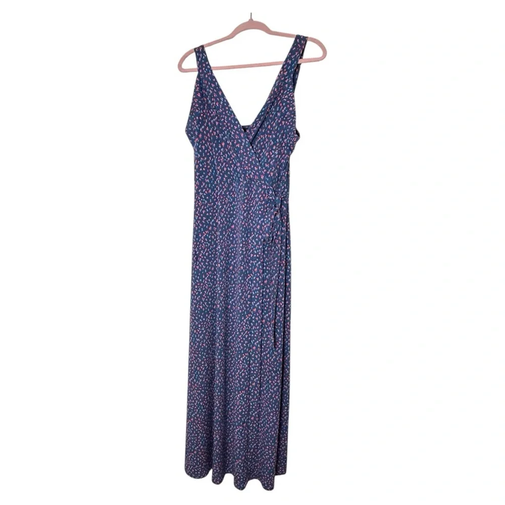 41 Hawthorn Printed Hellena Wrap Maxi‎ Dress, Navy Combo - Picture 3 of 7